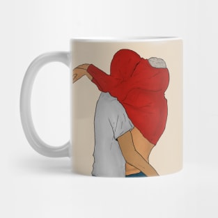 Couple giving a kiss Mug